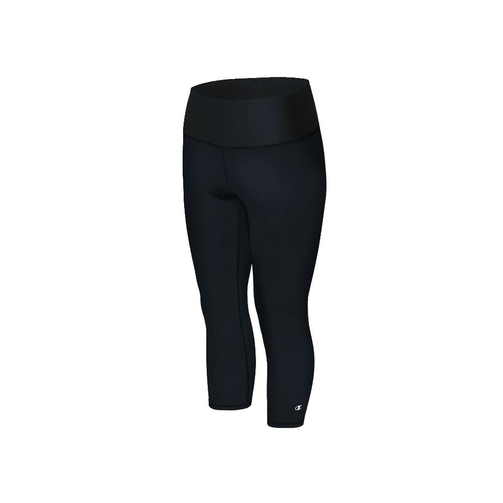 Champion Absolute Fusion Capri Leggings Smoothtec Waistband Black Women's Small
